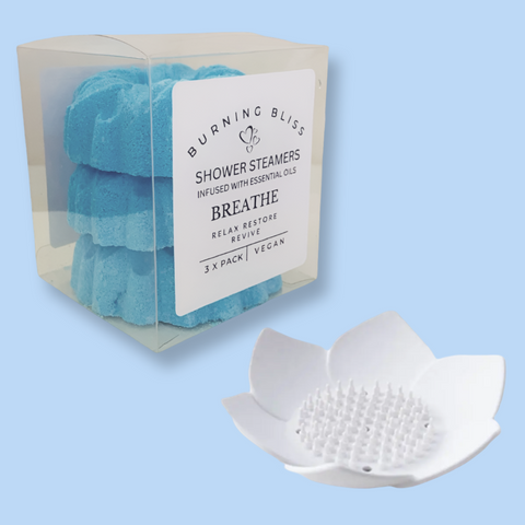 Breathe Shower Steamers | Pack of 3 | + Tray