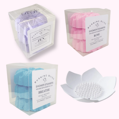 Shower Steamer Bundle + Shower Steamer Tray