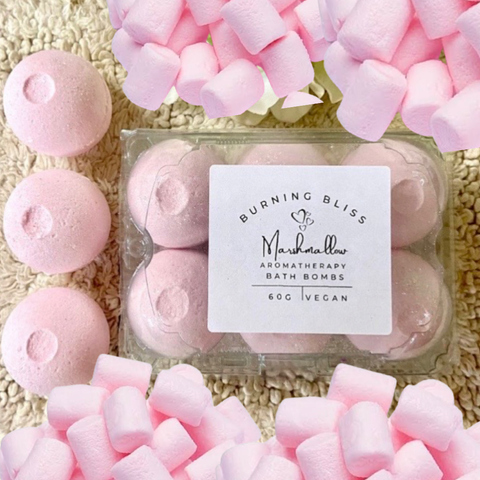 Bath Bombs | Marshmallow | Gift Pack of 6