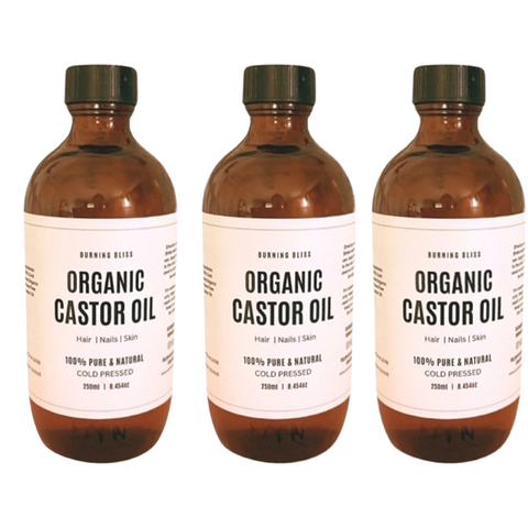 Organic 100% Unrefined Cold Pressed Castor Oil | Hexane Free | Glass Bottle