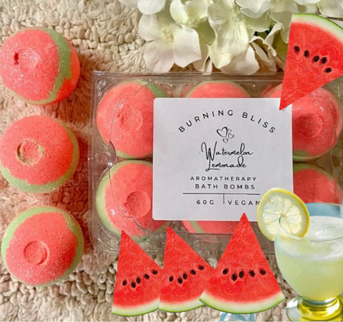 Bath Bombs | Watermelon Lemonade | Gift Pack of 6
