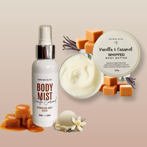 Vanilla Caramel Bundle | Body Mist & Body Butter