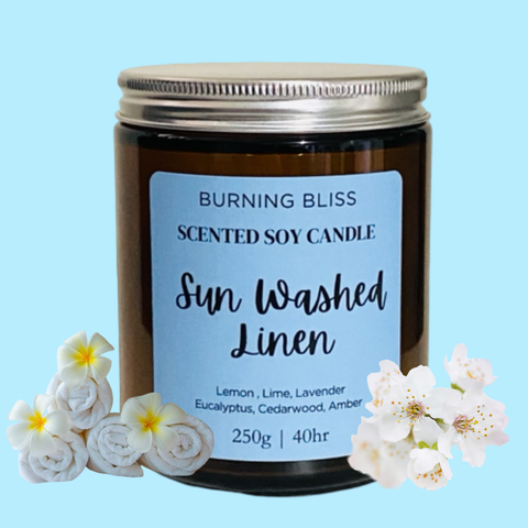 Sun Washed Linen Soy Candle