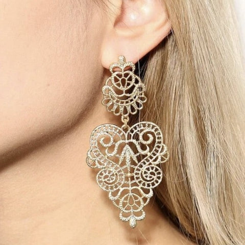 Lisa Gold Baroque Earrings