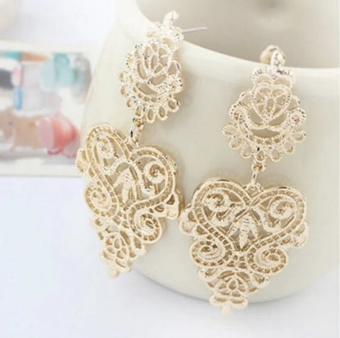 Lisa Gold Baroque Earrings