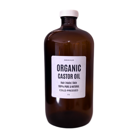 1L Organic 100% Unrefined Cold Pressed Castor Oil | Hexane Free | Product of Australia