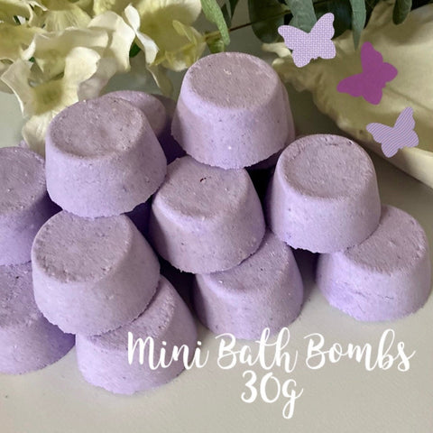 Mini Bath Bombs | Black Raspberry + Vanilla | Pack of 48