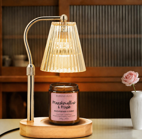 Gold Candle Warmer Lamp