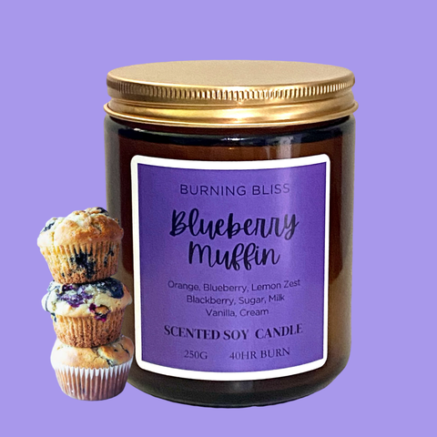 Blueberry Muffin Scented Soy Candle