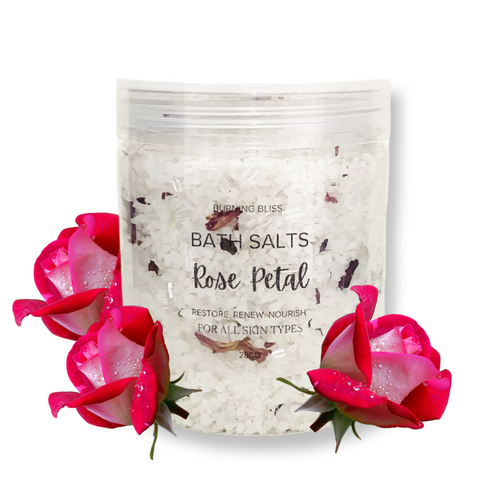 Rose Petal Scented Bath Salts