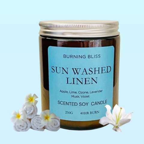 Sun Washed Linen Soy Candle