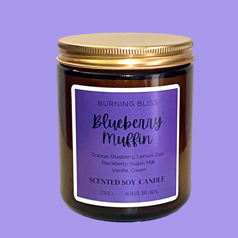 Blueberry Muffin Scented Soy Candle