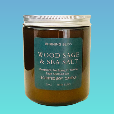 Wood Sage & Sea Salt Soy Candle