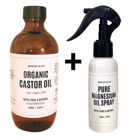 Organic Castor Oil + Magnesium Spray Bundle