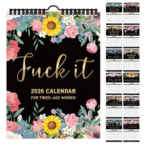 2026 Funny Swear Word Calender for Women