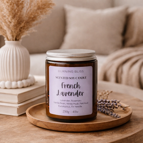 French Lavender Soy Candle - NEW