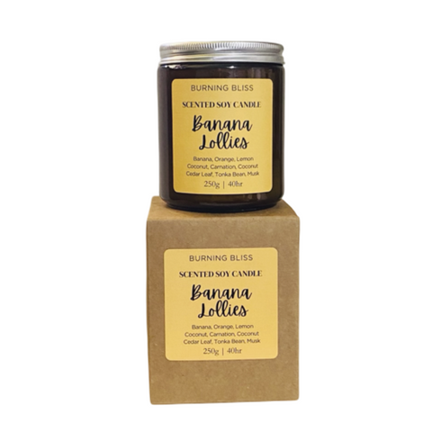 Banana Lollies Soy Candle