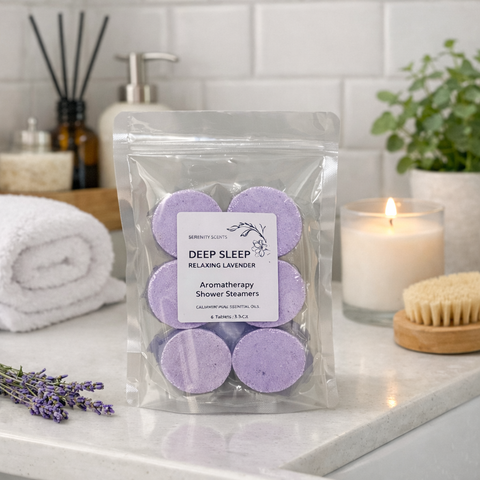 Shower Steamers | Relaxing Lavender | Pack of 6