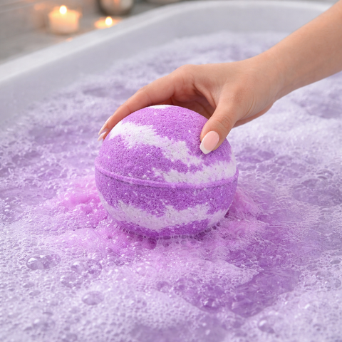 Black Raspberry + Vanilla Jewellery Bath bomb