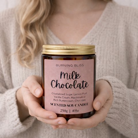 Milk Chocolate Scented Soy Candle
