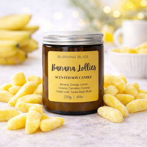 Banana Lollies Soy Candle