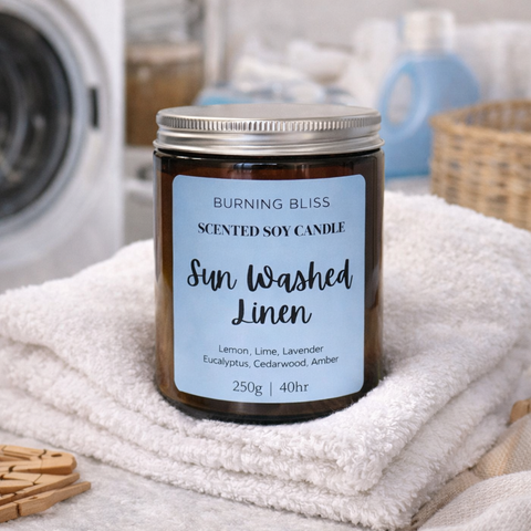 Sun Washed Linen Soy Candle