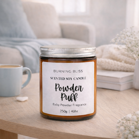 Powder Puff Scented Soy Candle - NEW
