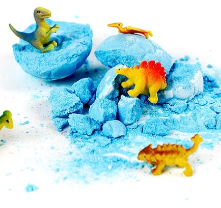 Dinosaur Egg Bath Bombs with Surprise for Kids | Gift Pack of 6