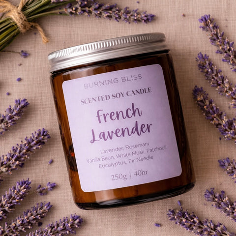 French Lavender Soy Candle - NEW