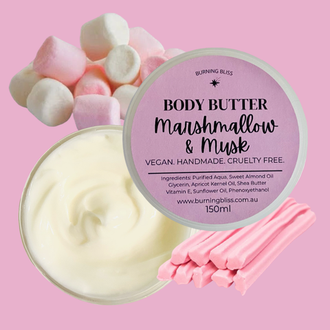 Marshmallow & Musk Bundle | Soy Candle | Body Butter | Bath Salts | Body Mist