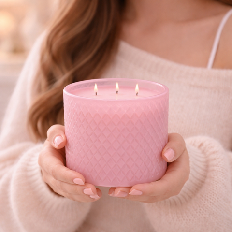 Marshmallow & Musk Pink Stella Jar Soy Candle