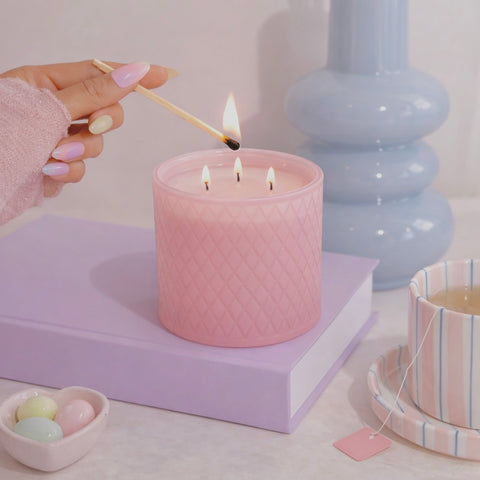 Marshmallow & Musk Pink Stella Jar Soy Candle