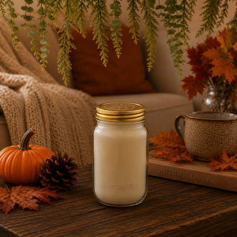 Autumn Spiced Apple Limited Edition Mason Jar Soy Candle