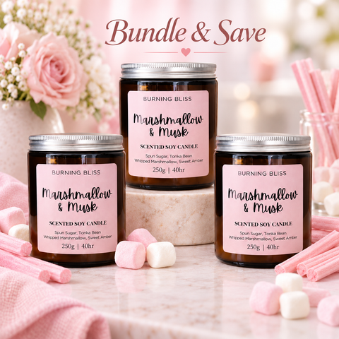 Marshmallow & Musk Soy Candle Bundle