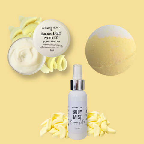 Banana Lollies Bath & Body Bundle