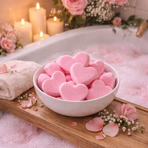 Bubblegum Mini Heart Bath Bombs