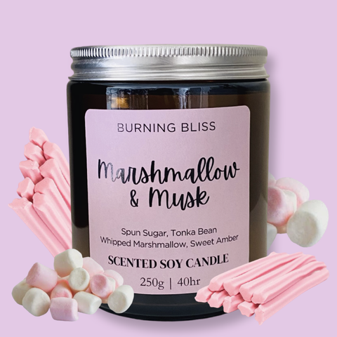 Marshmallow & Musk Bundle | Soy Candle | Body Butter | Bath Salts | Body Mist