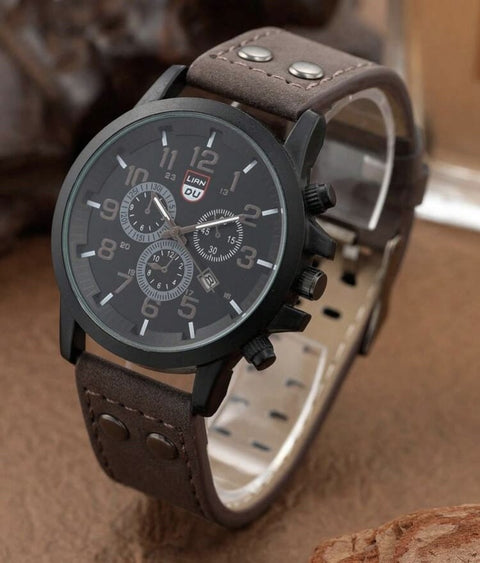 Men's Stylish Watch & Bracelet Gift Set