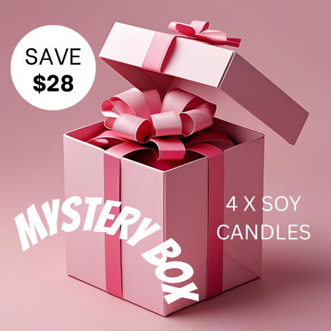 Mystery Candle Box – 4 x 40hr Soy Candles