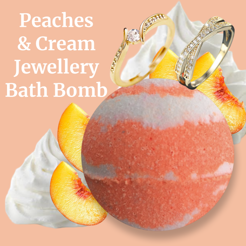 PEACHES & CREAM JEWELLERY BATH BOMB