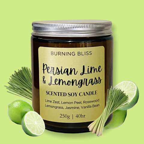 Persian Lime & Lemongrass Soy Candle