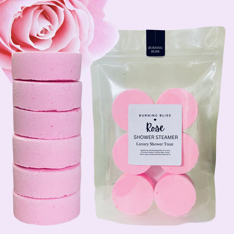 ROSE SHOWER STEAMERS | PACK OF 6