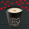 LOVE QUOTE SCENTED SOY CANDLE - BLACK