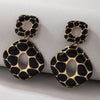 Stunning Black/Gold Statement Earrings