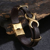 Men's-Gold-Brown-Leather-Bracelet