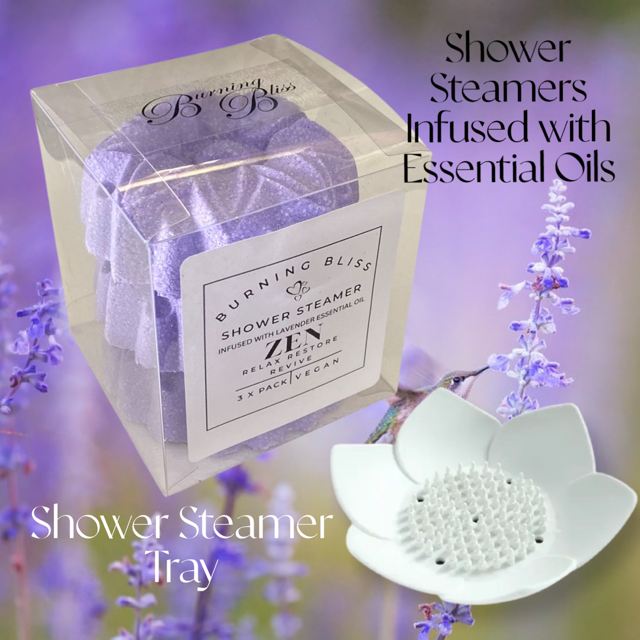 Lavender Shower Steamers & Tray Set