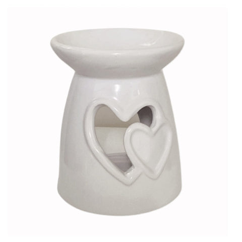 XL WHITE CERAMIC DEEP DISH OIL BURNER